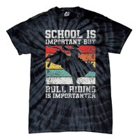 Bull Riding Cowboy Rodeo Tie-Dye T-Shirt