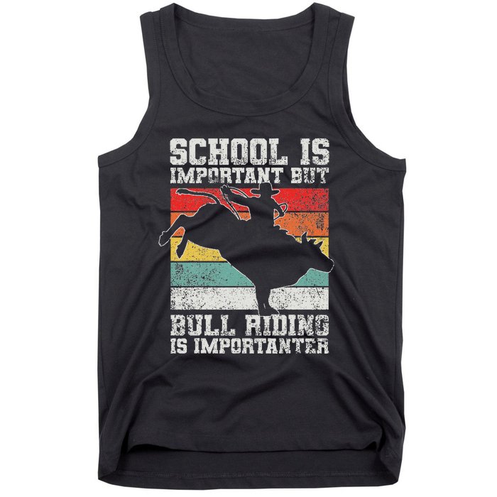 Bull Riding Cowboy Rodeo Tank Top