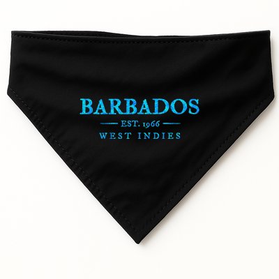 Barbados Retro Colorful Text Cruise Souvenir USA-Made Doggie Bandana
