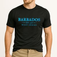 Barbados Retro Colorful Text Cruise Souvenir Performance Shirt