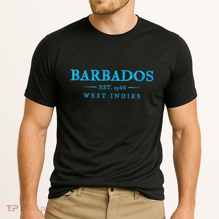 Barbados Retro Colorful Text Cruise Souvenir Performance Shirt