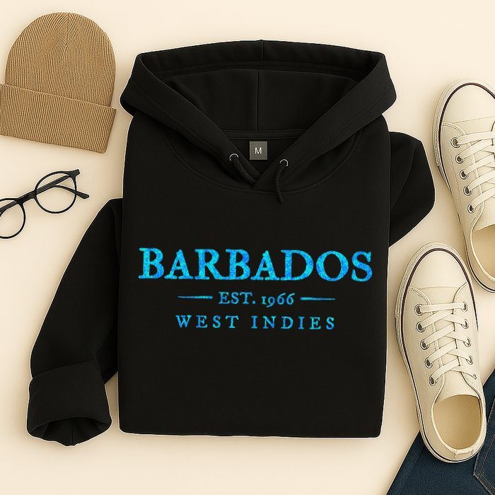 Barbados Retro Colorful Text Cruise Souvenir Hoodie