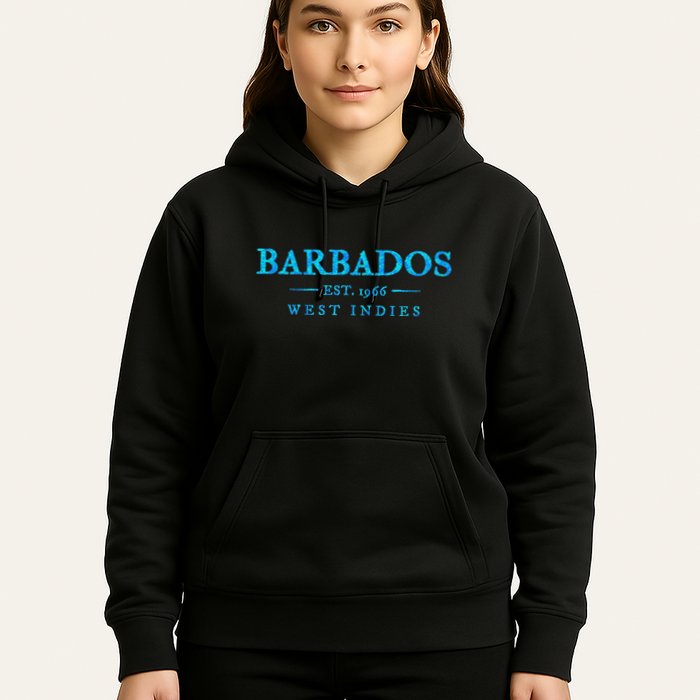 Barbados Retro Colorful Text Cruise Souvenir Hoodie
