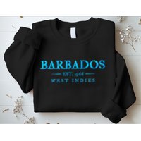 Barbados Retro Colorful Text Cruise Souvenir Sweatshirt