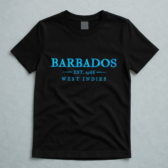 Barbados Retro Colorful Text Cruise Souvenir T-Shirt