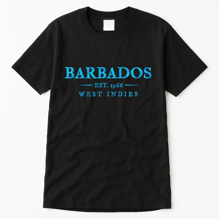 Barbados Retro Colorful Text Cruise Souvenir Tall T-Shirt