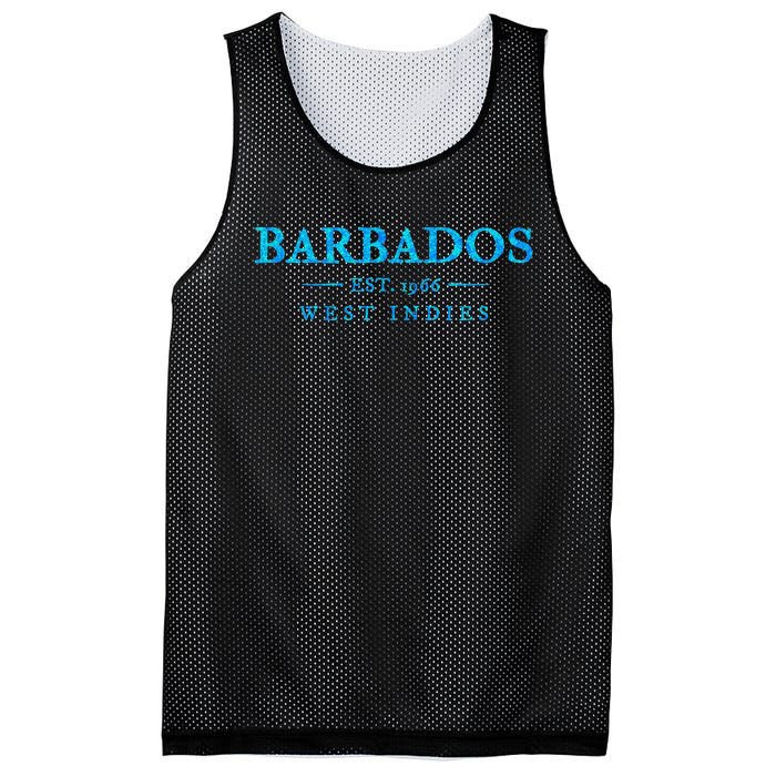 Barbados Retro Colorful Text Cruise Souvenir Mesh Reversible Basketball Jersey Tank