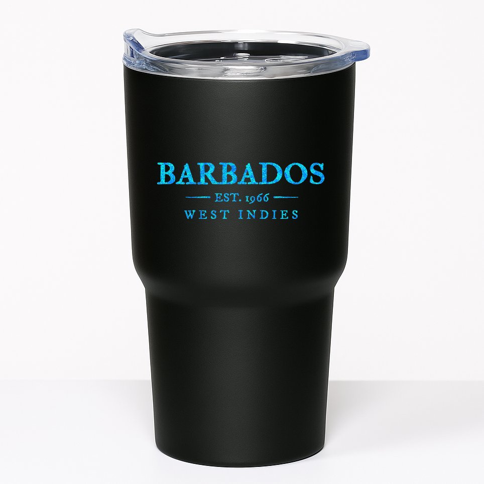 Barbados Retro Colorful Text Cruise Souvenir Tumbler