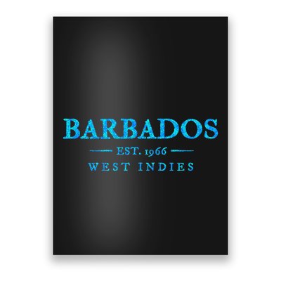 Barbados Retro Colorful Text Cruise Souvenir Poster