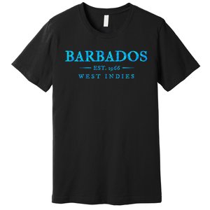 Barbados Retro Colorful Text Cruise Souvenir Premium T-Shirt