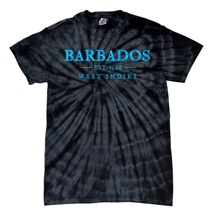 Barbados Retro Colorful Text Cruise Souvenir Tie-Dye T-Shirt