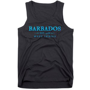 Barbados Retro Colorful Text Cruise Souvenir Tank Top