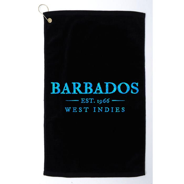 Barbados Retro Colorful Text Cruise Souvenir Golf Towel