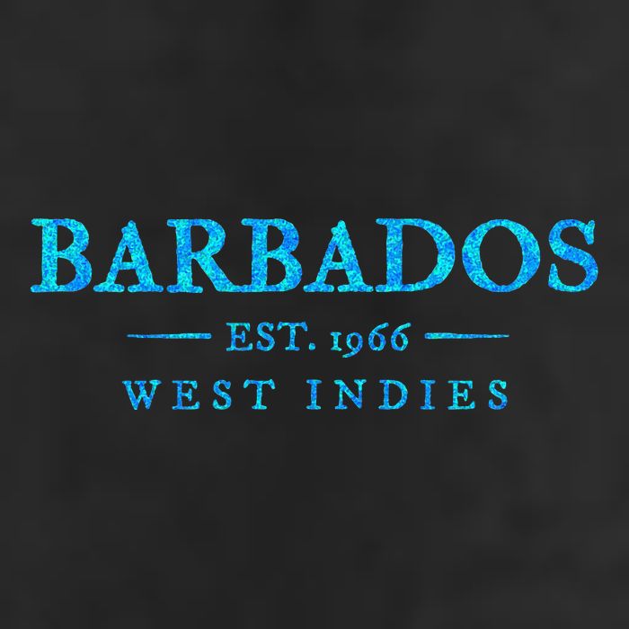 Barbados Retro Colorful Text Cruise Souvenir Golf Towel