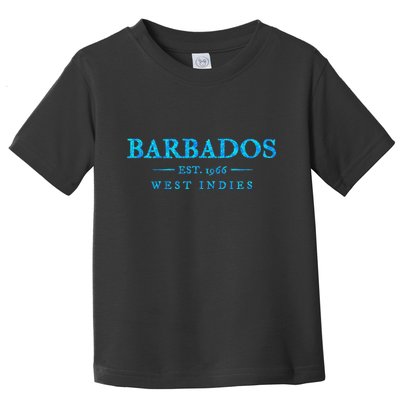 Barbados Retro Colorful Text Cruise Souvenir Toddler T-Shirt