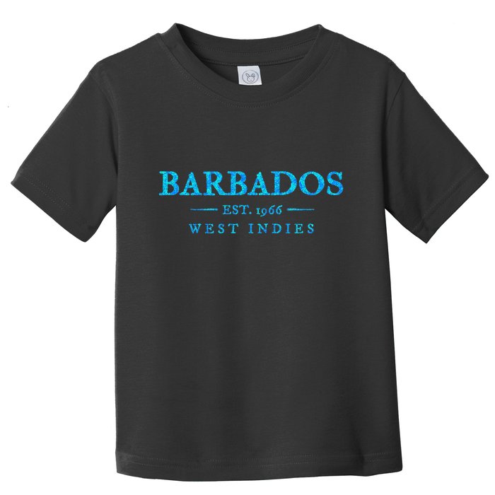 Barbados Retro Colorful Text Cruise Souvenir Toddler T-Shirt