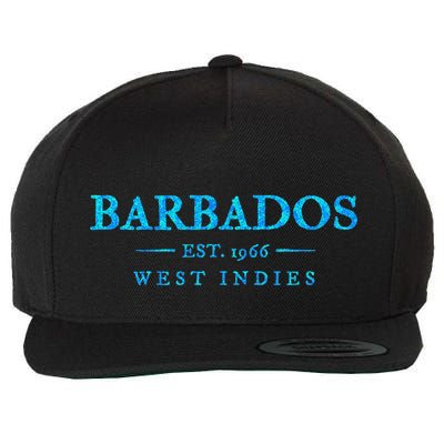 Barbados Retro Colorful Text Cruise Souvenir Wool Snapback Cap