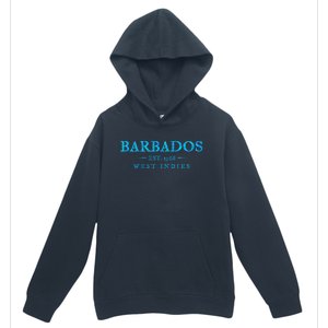 Barbados Retro Colorful Text Cruise Souvenir Urban Pullover Hoodie