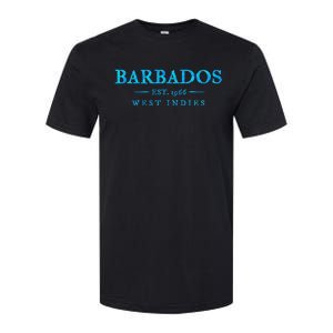 Barbados Retro Colorful Text Cruise Souvenir Softstyle CVC T-Shirt