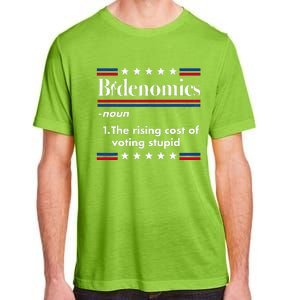 Bidenomics Rising Cost of Voting Joe Biden Funny Satire  Adult ChromaSoft Performance T-Shirt