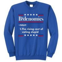 Bidenomics Rising Cost of Voting Joe Biden Funny Satire  Sweatshirt