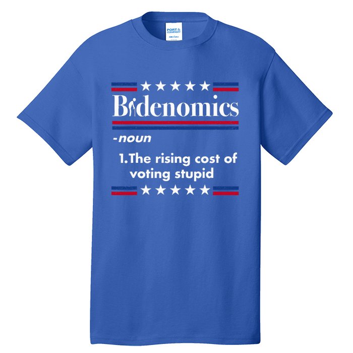 Bidenomics Rising Cost of Voting Joe Biden Funny Satire  Tall T-Shirt