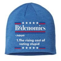 Bidenomics Rising Cost of Voting Joe Biden Funny Satire  Sustainable Beanie