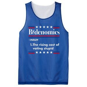 Bidenomics Rising Cost of Voting Joe Biden Funny Satire  Mesh Reversible Basketball Jersey Tank