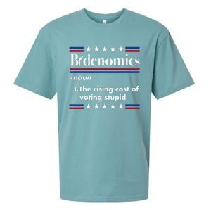 Bidenomics Rising Cost of Voting Joe Biden Funny Satire  Sueded Cloud Jersey T-Shirt