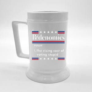 Bidenomics Rising Cost of Voting Joe Biden Funny Satire  Beer Stein