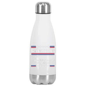 Bidenomics Rising Cost of Voting Joe Biden Funny Satire  Stainless Steel Insulated Water Bottle