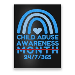 Blue Rainbow Child Abuse Prevention Awareness Month 247365 Poster