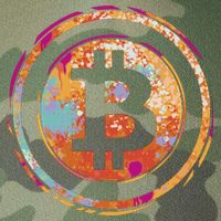 Bitcoin Retro Crypto Legacy Tie Dye Trucker Hat