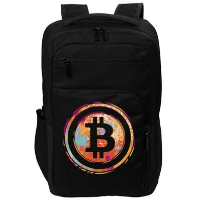 Bitcoin Retro Crypto Impact Tech Backpack