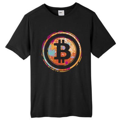 Bitcoin Retro Crypto Tall Fusion ChromaSoft Performance T-Shirt