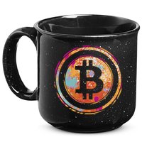 Bitcoin Retro Crypto 15oz Campfire Ceramic Mug