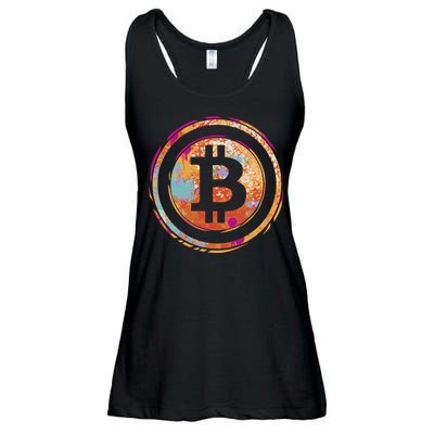 Bitcoin Retro Crypto Ladies Essential Flowy Tank