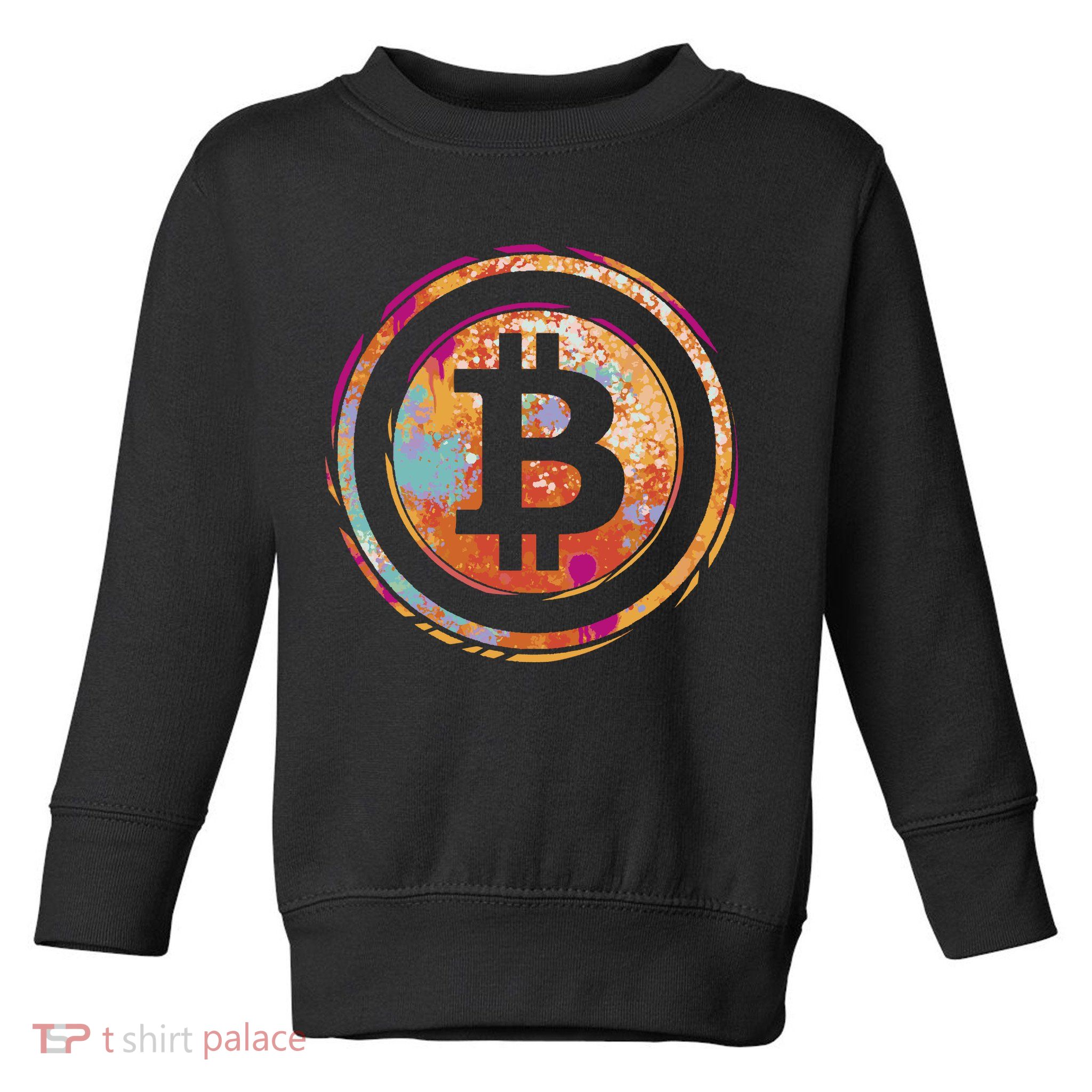 Bitcoin Retro Crypto Toddler Sweatshirt