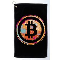 Bitcoin Retro Crypto Golf Towel