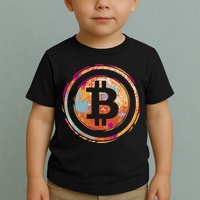 Bitcoin Retro Crypto Toddler T-Shirt