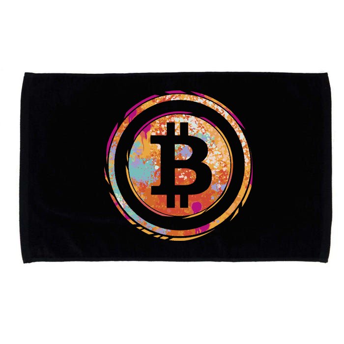 Bitcoin Retro Crypto Microfiber Hand Towel