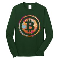 Bitcoin Retro Crypto Long Sleeve Shirt