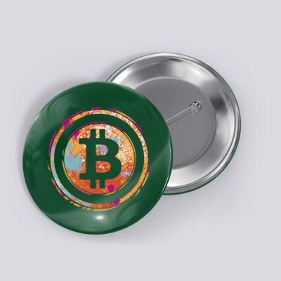 Bitcoin Retro Crypto Button