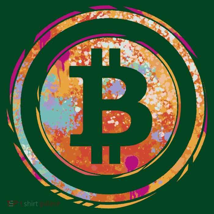 Bitcoin Retro Crypto Button