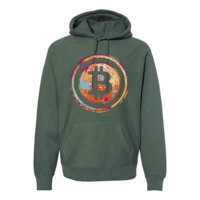 Bitcoin Retro Crypto Premium Hoodie