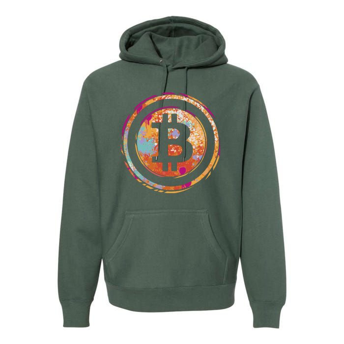 Bitcoin Retro Crypto Premium Hoodie