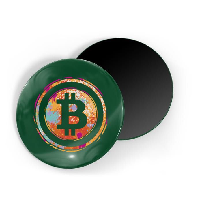 Bitcoin Retro Crypto Magnet