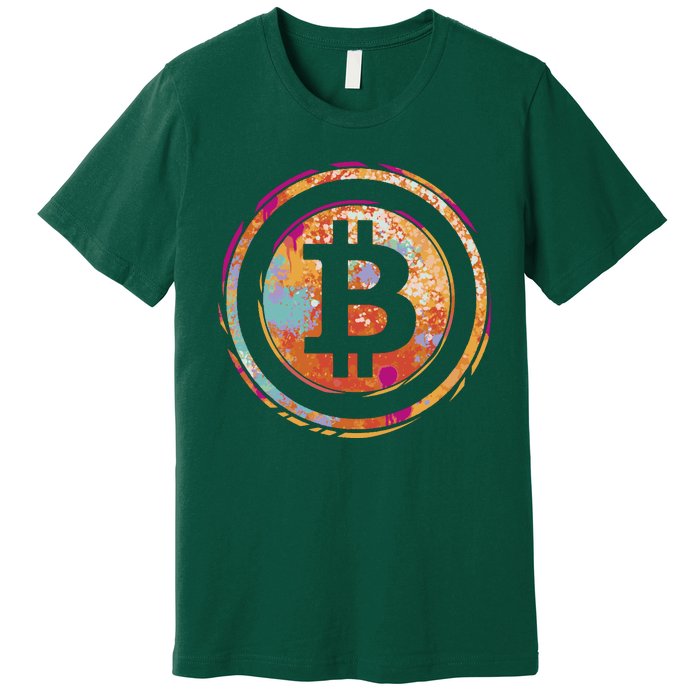 Bitcoin Retro Crypto Premium T-Shirt