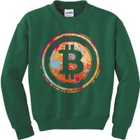 Bitcoin Retro Crypto Kids Sweatshirt