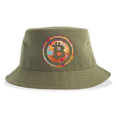 Bitcoin Retro Crypto Sustainable Bucket Hat